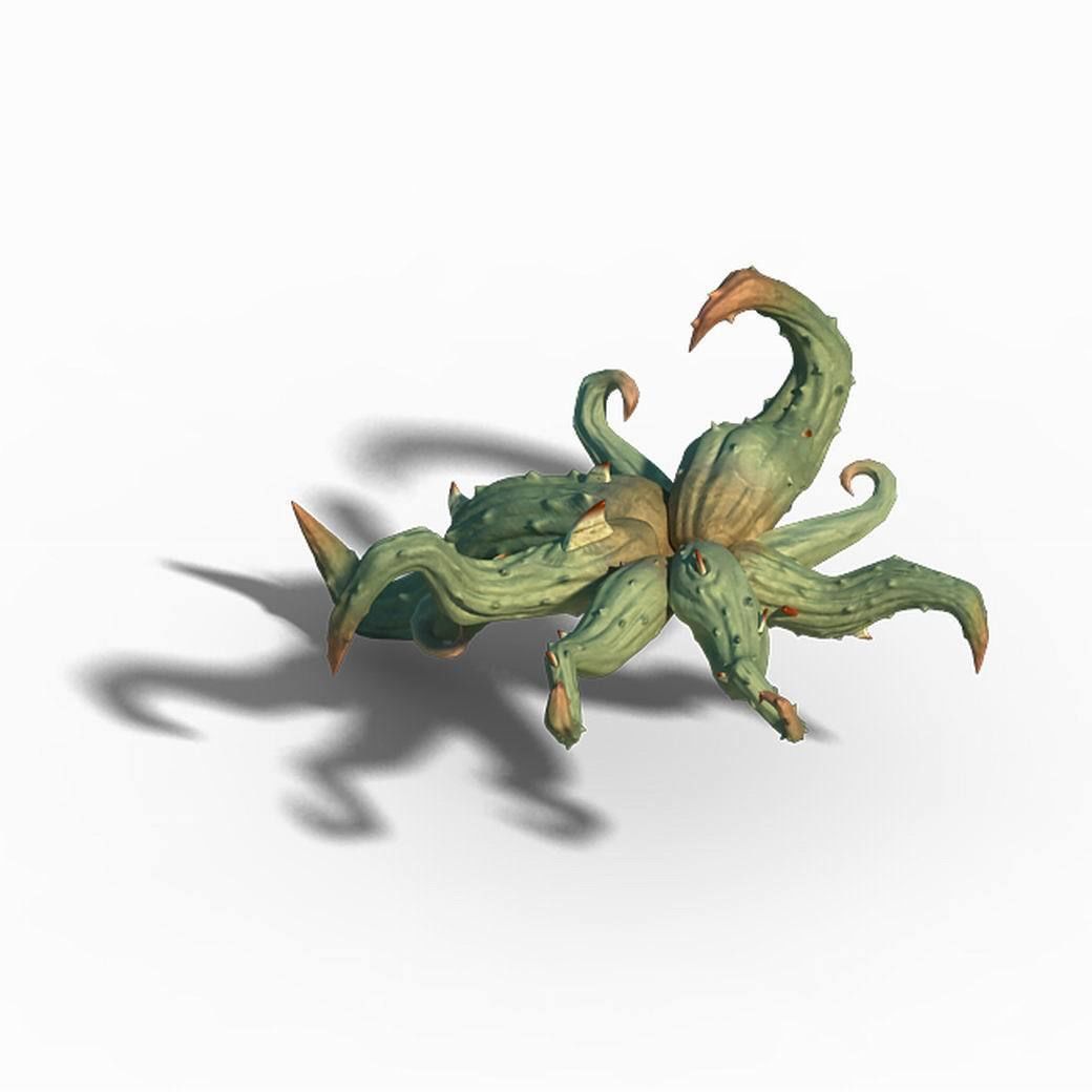 One hundred thousand mountains - barbed stems 3D model_5