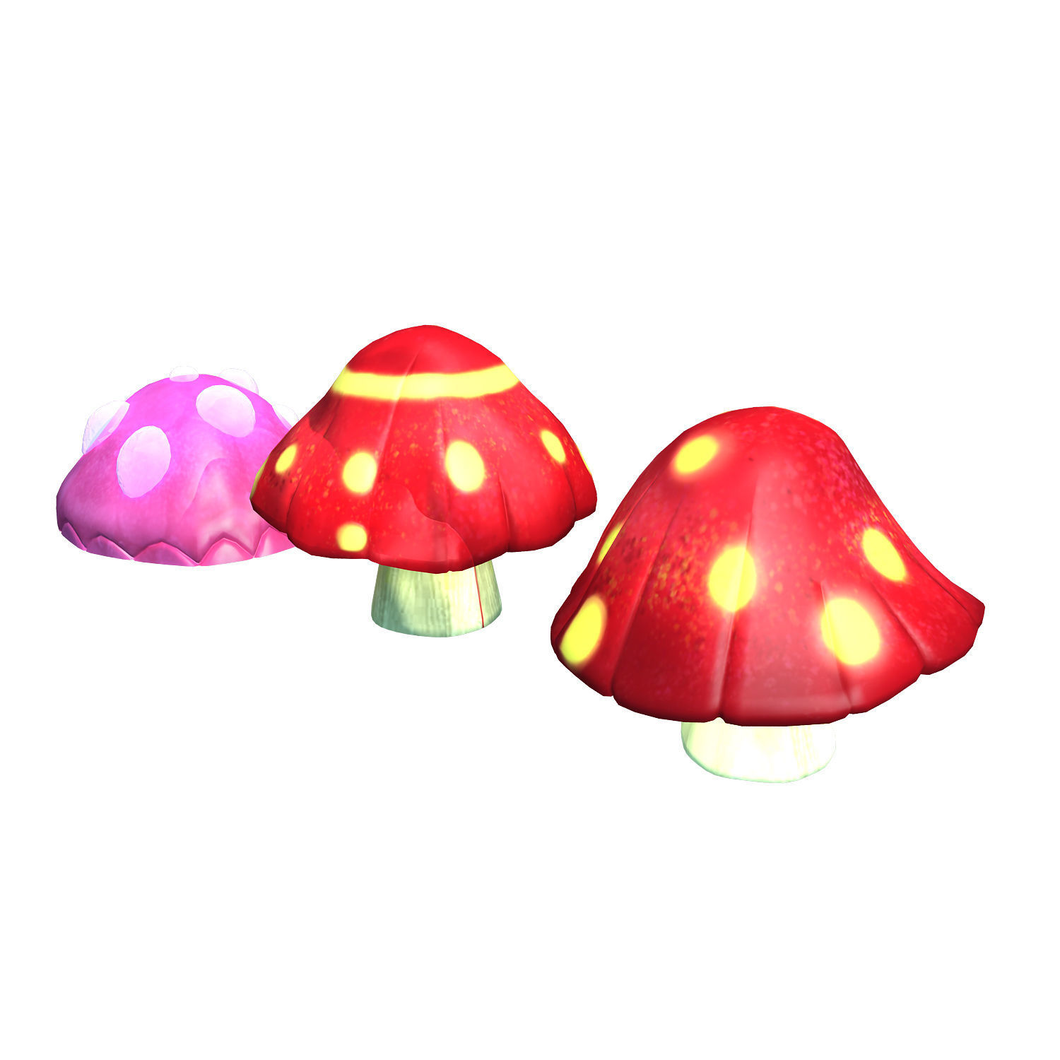 One hundred thousand mountains - mushrooms 01 3D model_3