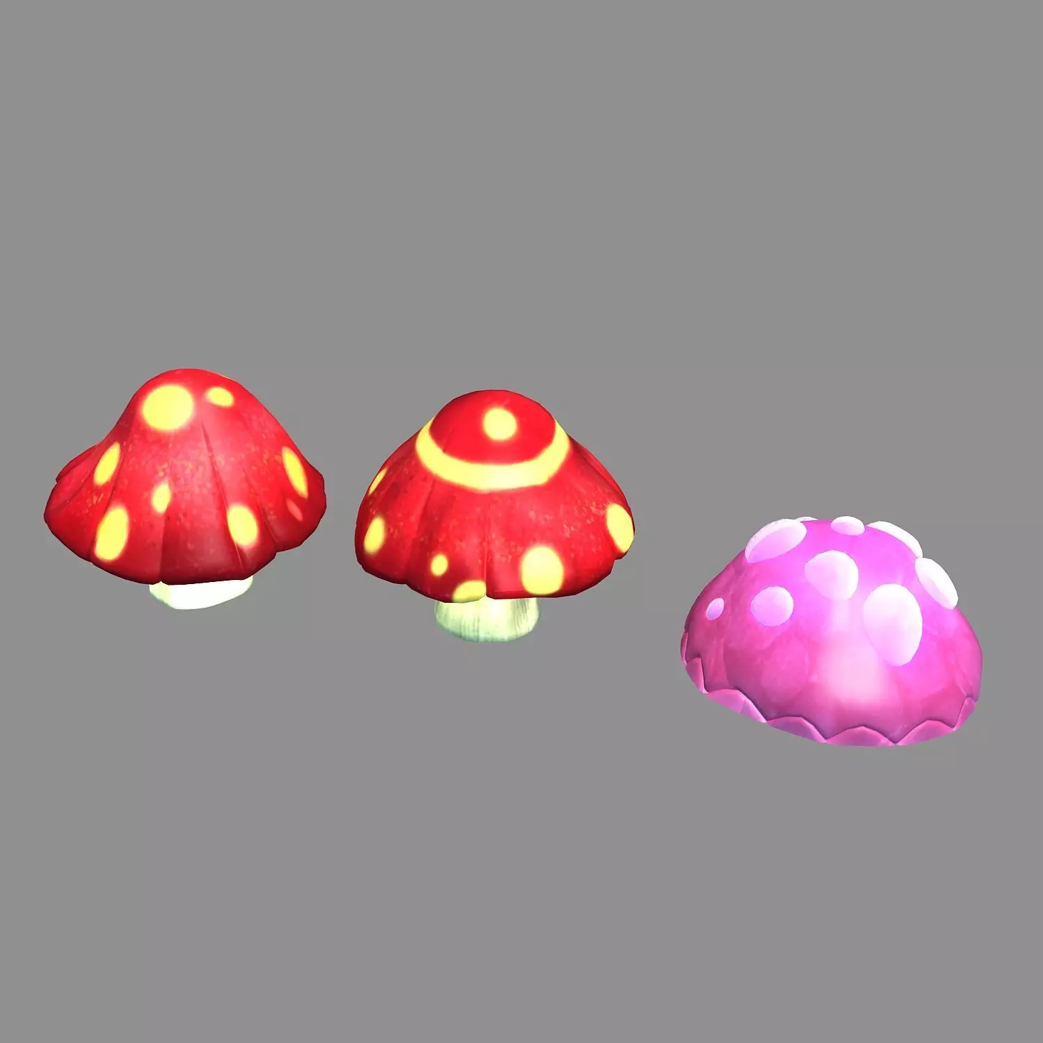One hundred thousand mountains - mushrooms 01 3D model_0