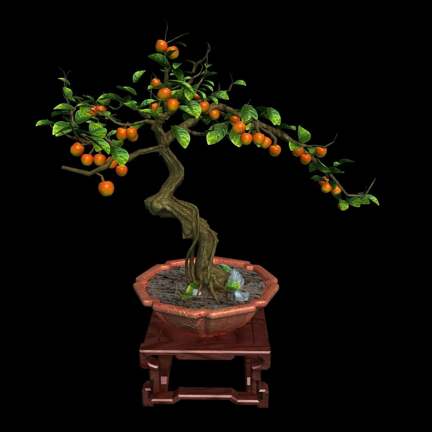 Indoor - potted plants - plants 01 3D model_6