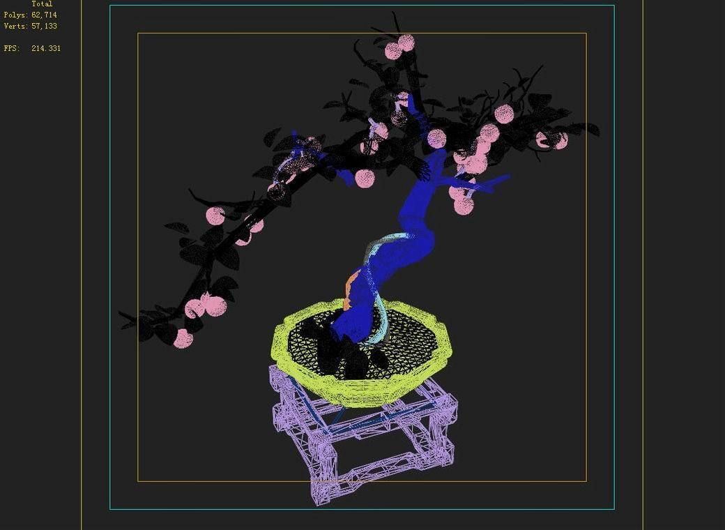 Indoor - potted plants - plants 01 3D model_8