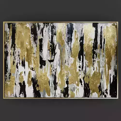 Art50 gold and abstract painting