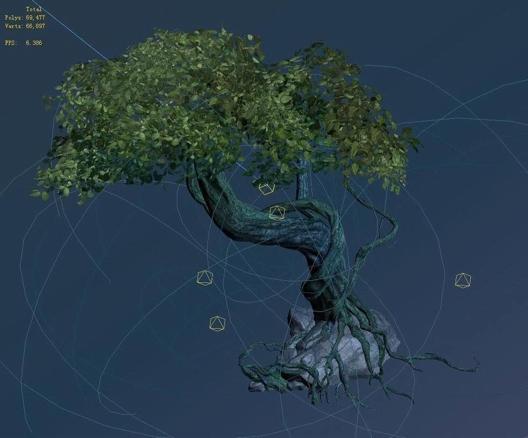 Crystal Swamp - weird tree 01 3D model_5