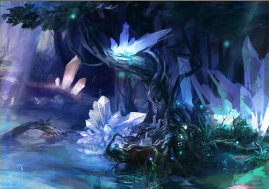 Crystal Swamp - weird tree 01 3D model_2