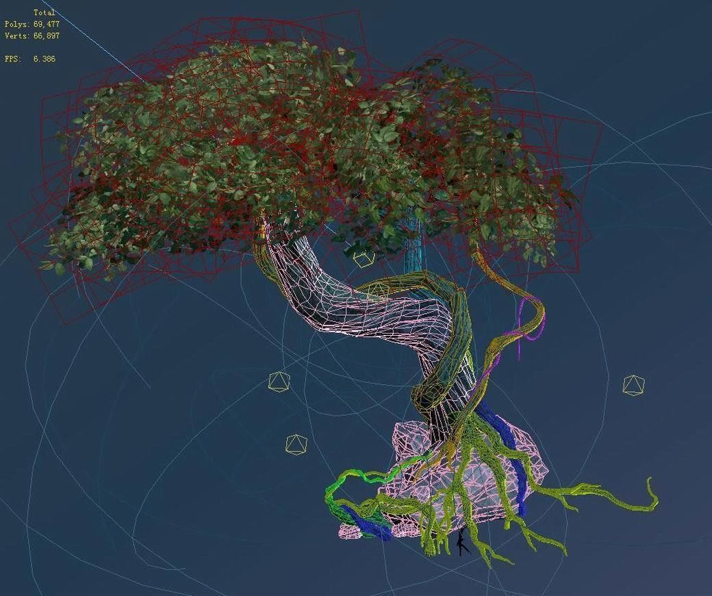 Crystal Swamp - weird tree 01 3D model_4