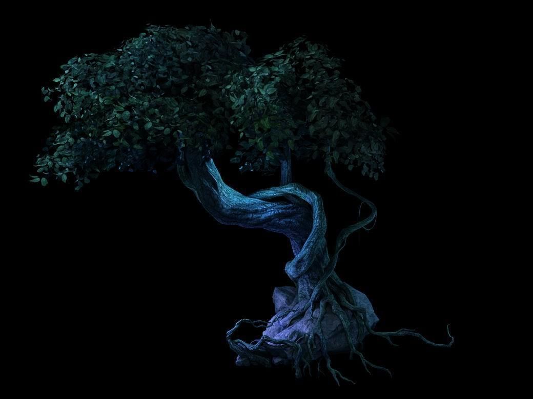 Crystal Swamp - weird tree 01 3D model_1