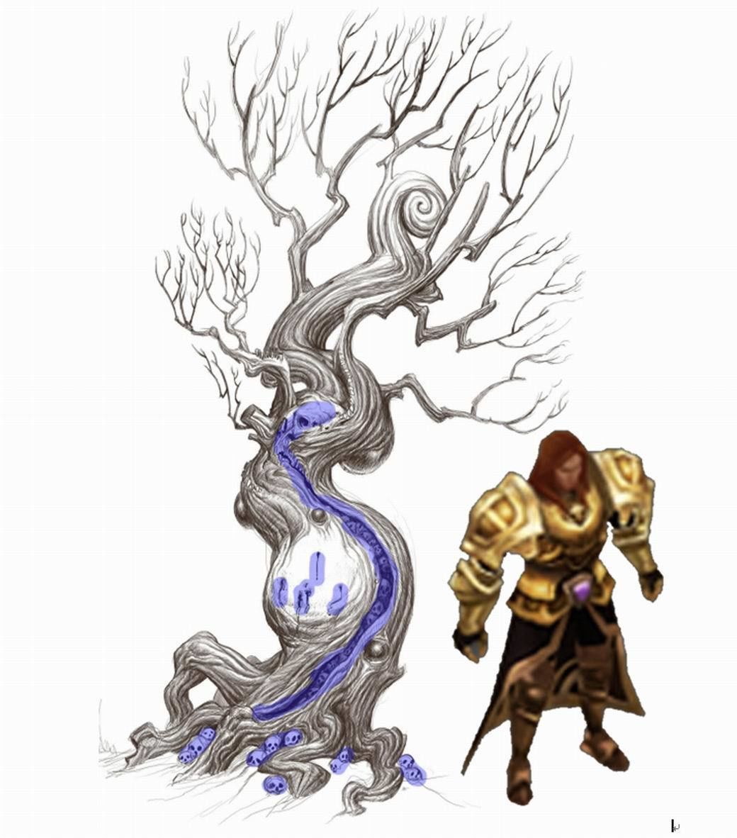 Crystal Swamp - weird tree 03 3D model_2