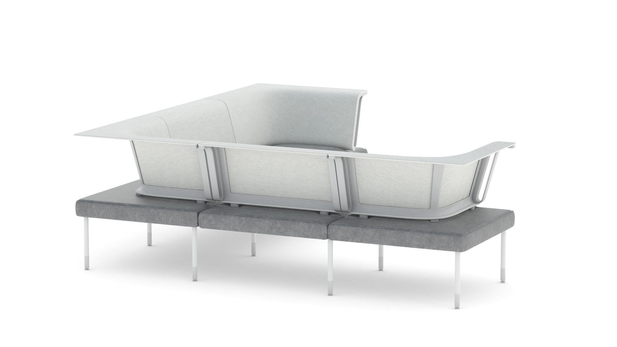 Herman Miller Workstation Public 4 3D model_2