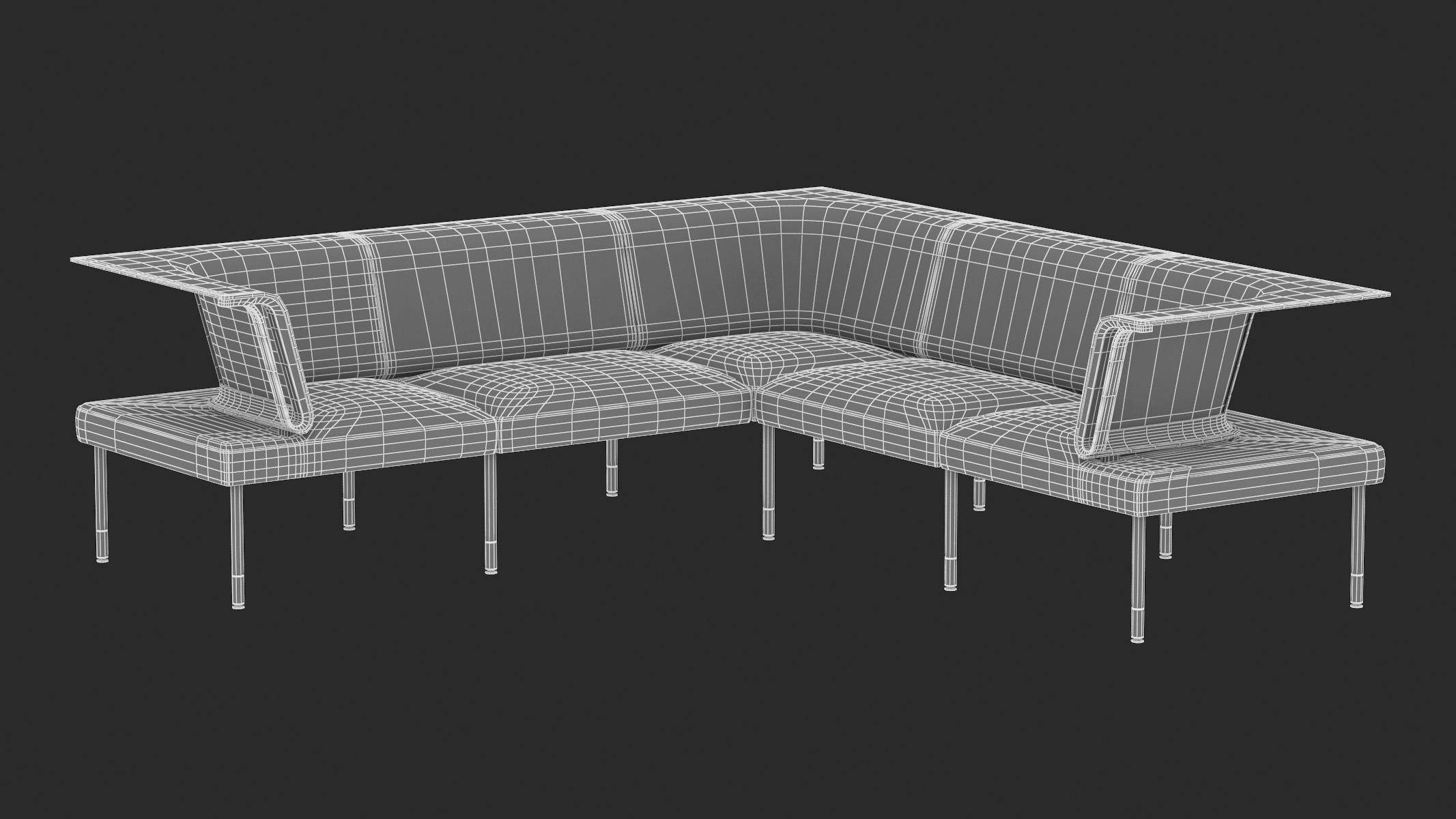 Herman Miller Workstation Public 4 3D model_10