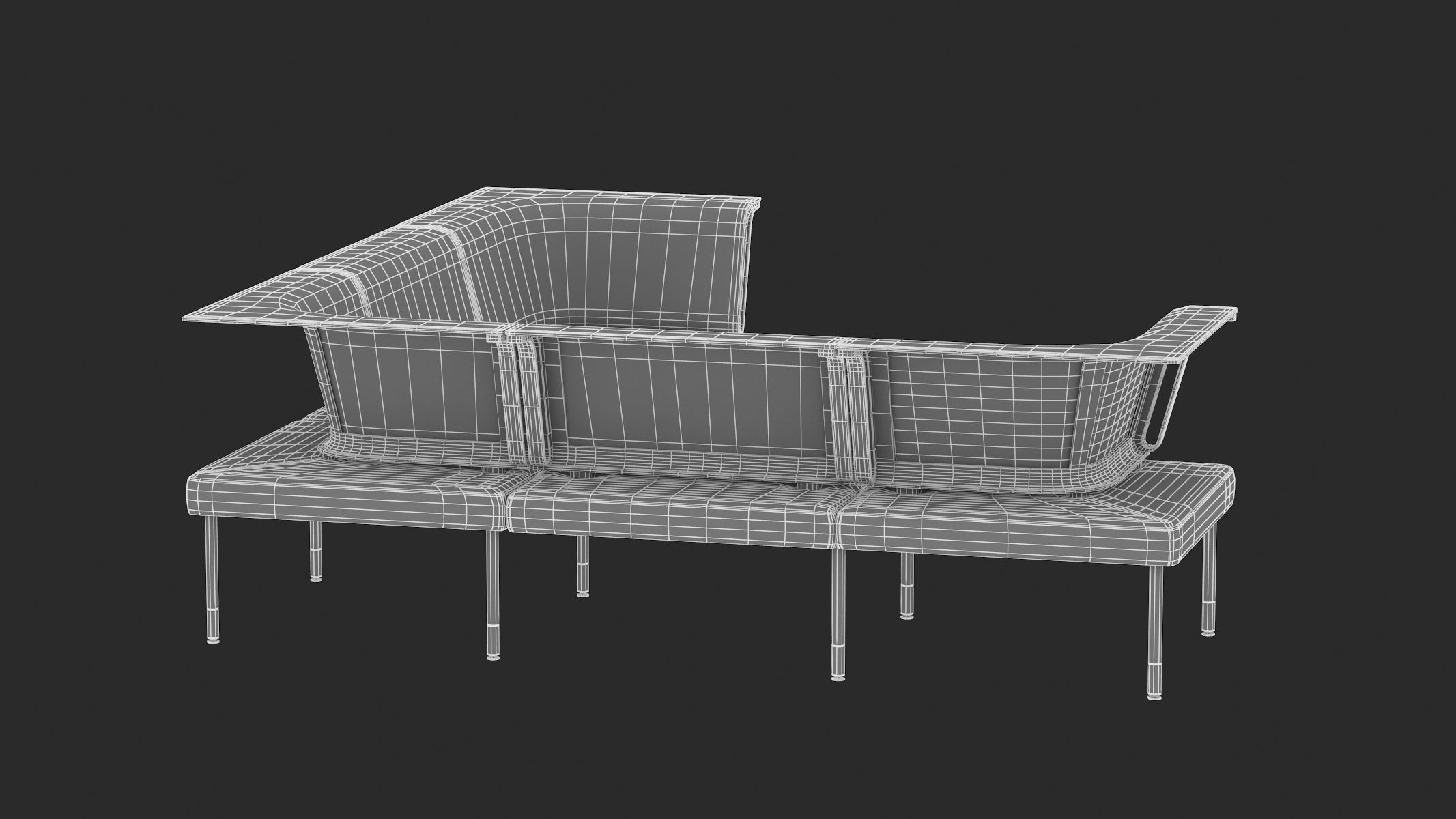 Herman Miller Workstation Public 4 3D model_12