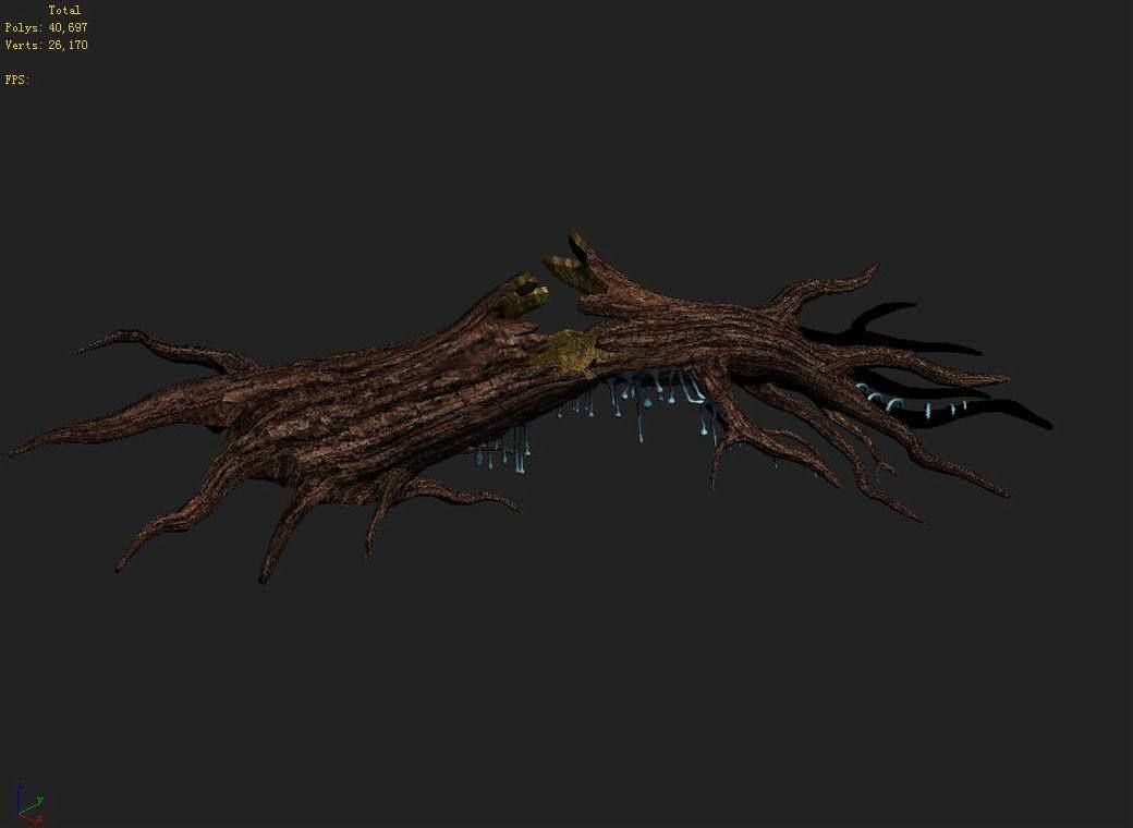 Crystal Swamp - Broken - Trunk 03 3D model_4