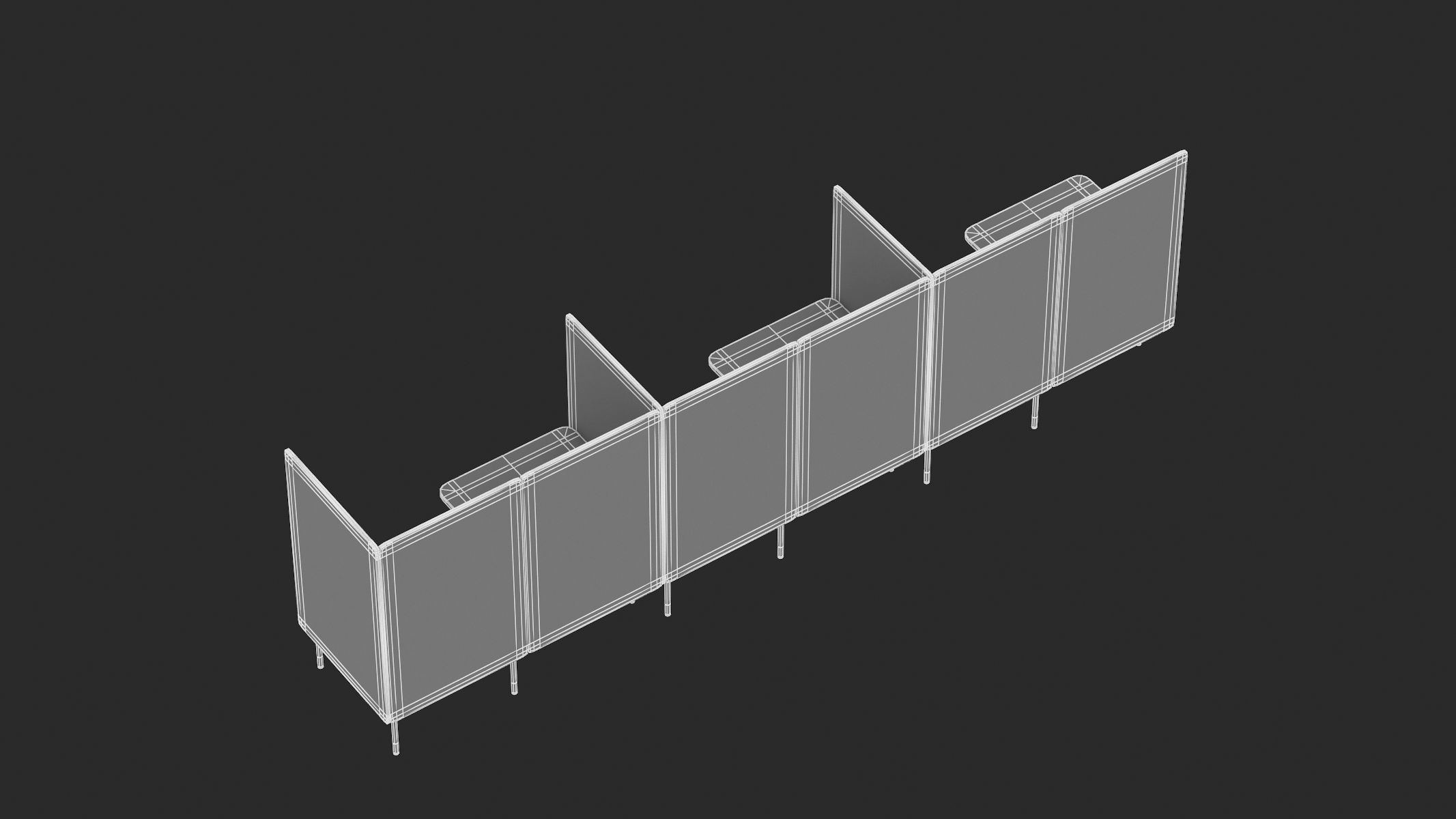 Herman Miller Workstation Public 9 3D model_13