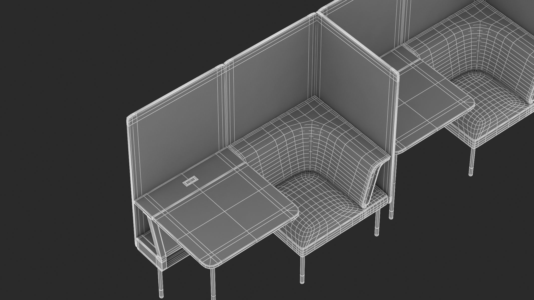 Herman Miller Workstation Public 9 3D model_16