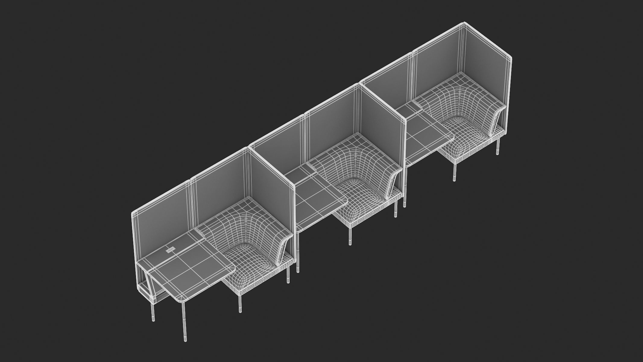 Herman Miller Workstation Public 9 3D model_11
