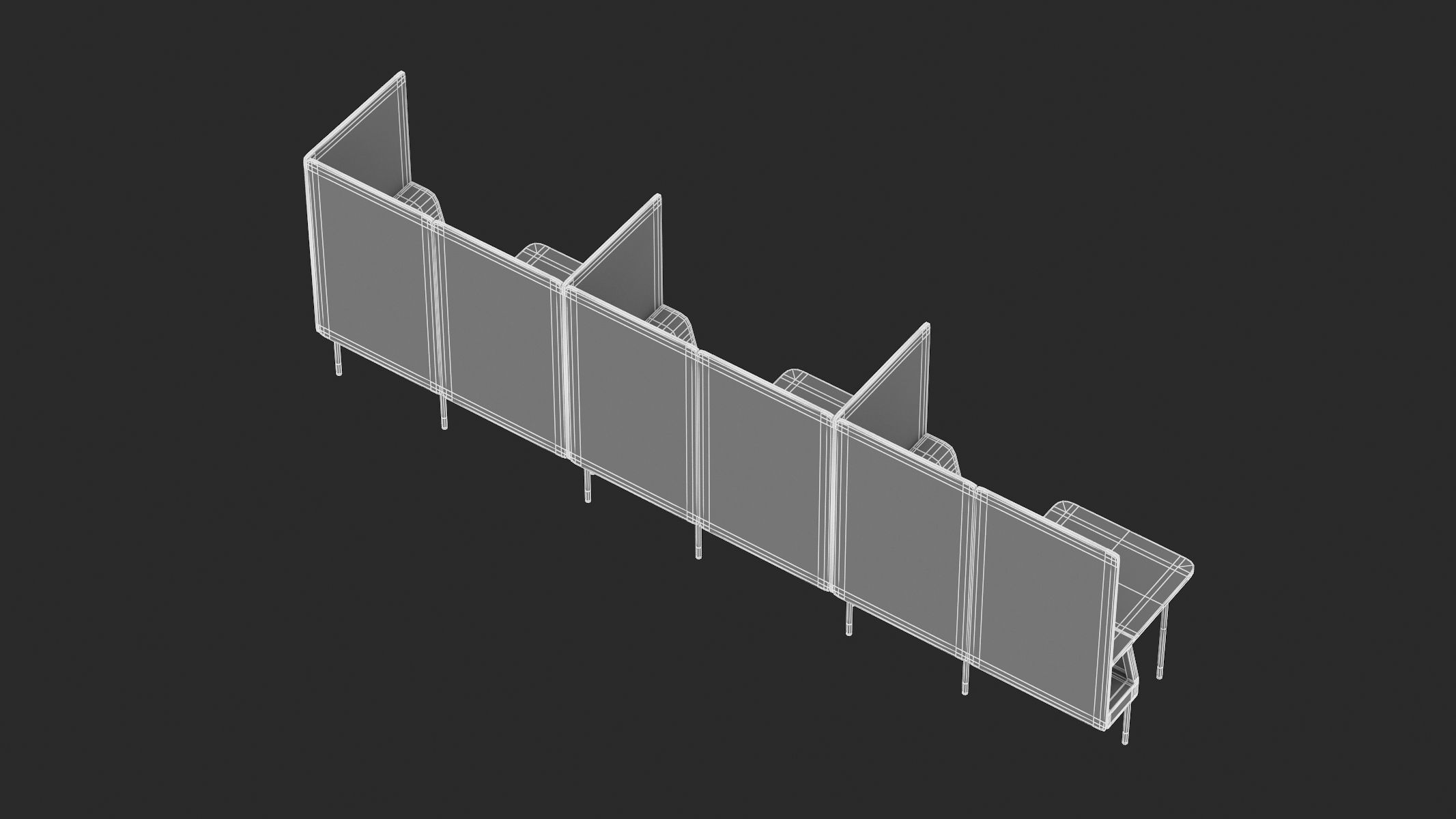 Herman Miller Workstation Public 9 3D model_12