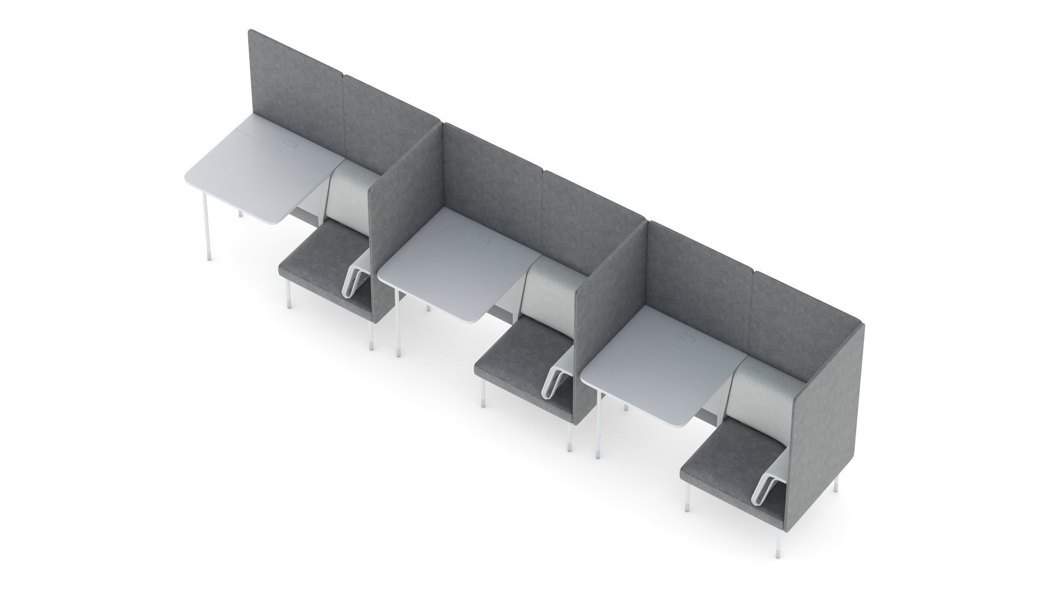 Herman Miller Workstation Public 9 3D model_4