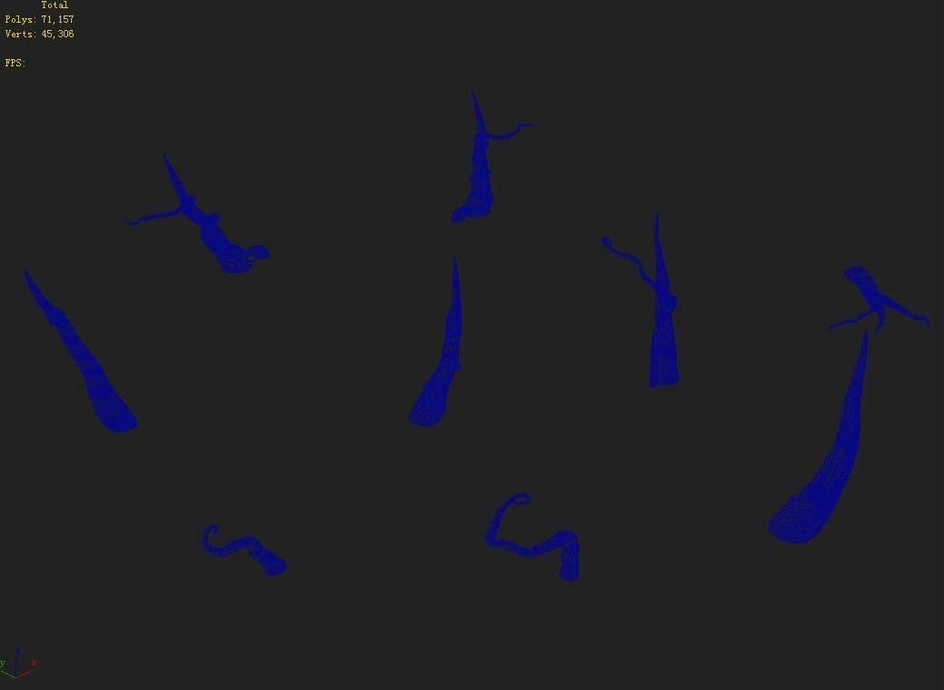 Death swamp - vines 112 3D model_8