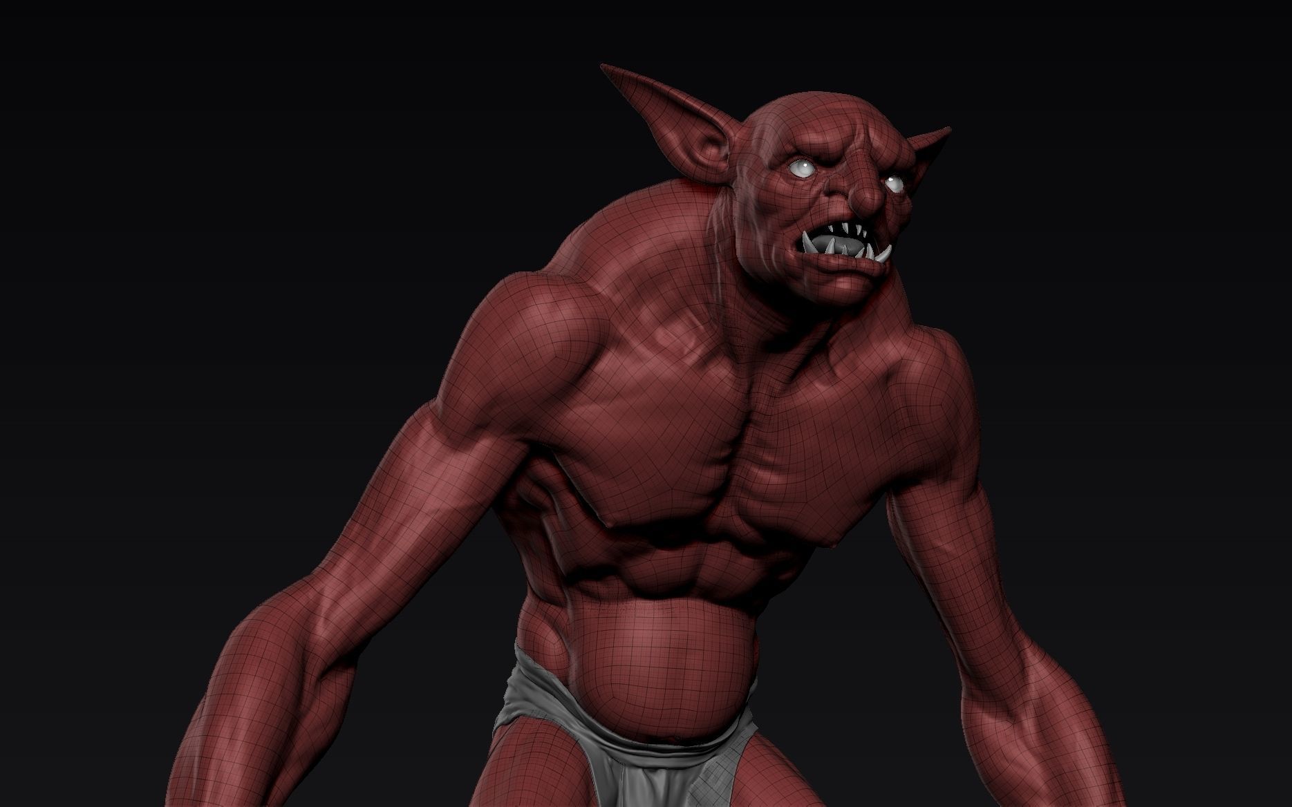 Goblin Zbrush High Poly 3D model_15
