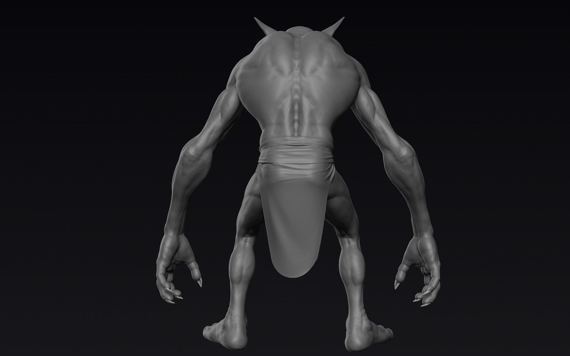Goblin Zbrush High Poly 3D model_7