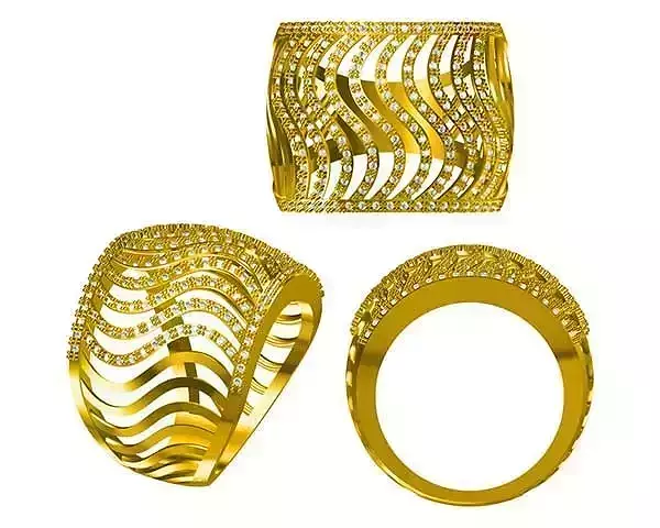 JCD Format Vintage style men ring jewelers file set