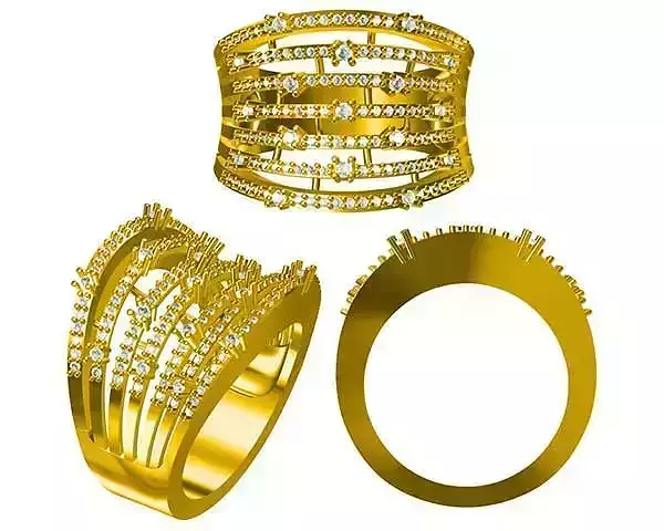 JCD Format Vintage style men ring jcd