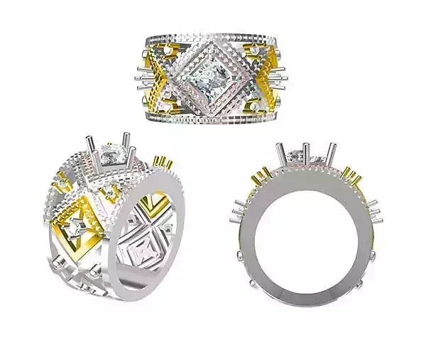 JCD Format Vintage men ring jewelry jcd