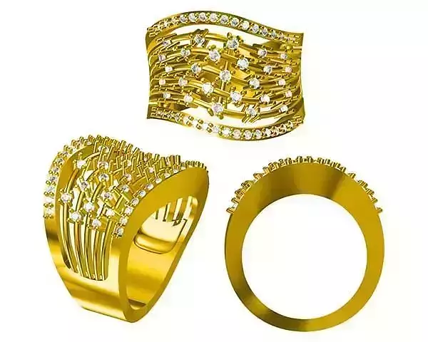 JCD Format Vintage men ring files jewelry