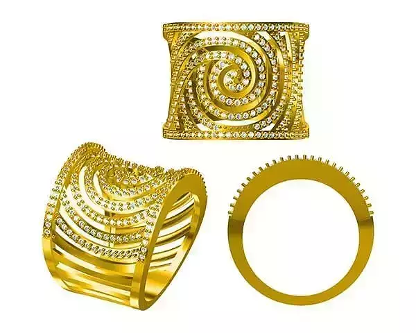 JCD Format Unique men ring metal file for jewelry making
