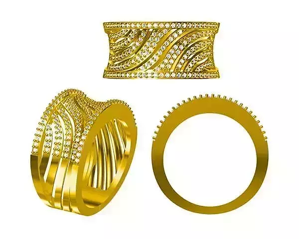 JCD Format Unique men ring jewelry files for sale