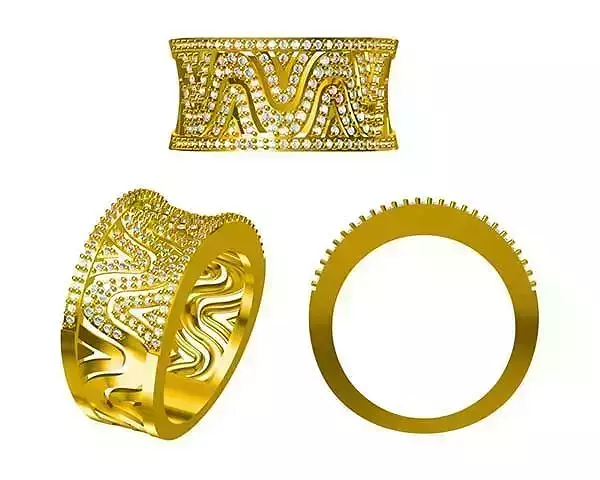 JCD Format Unique men ring jewellery files for sale download