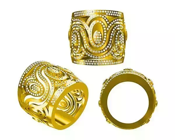 JCD Format Simple men ring metal file for jewelry making