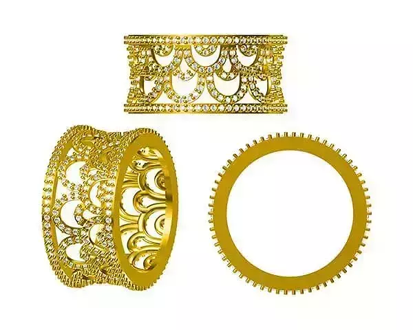 JCD Format Simple men ring jewelry jcd programs