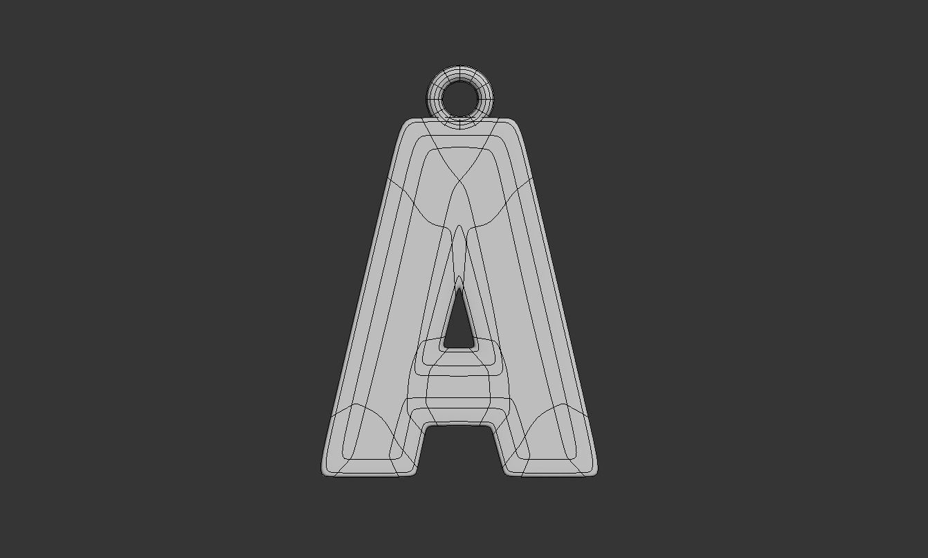 Alphabet 3D Model Collection metal shelf 3D print model_17