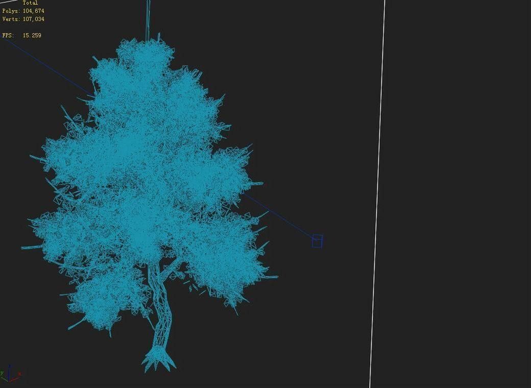 Explore the mountains - Hongye Tree 09 3D model_3