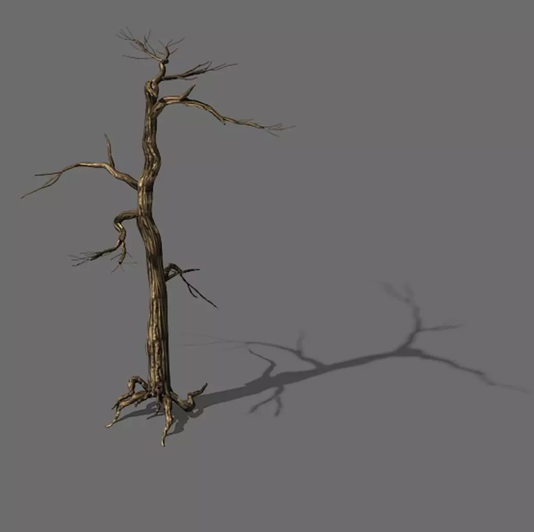 Explore the mountains - dead wood 01 3D model_0