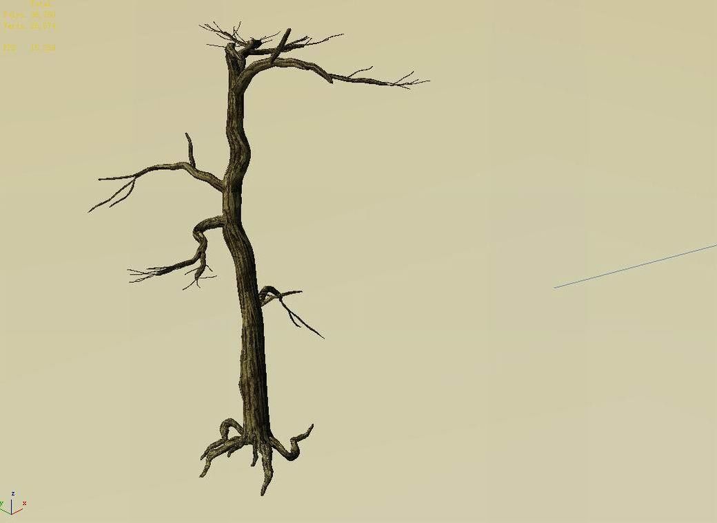 Explore the mountains - dead wood 01 3D model_2