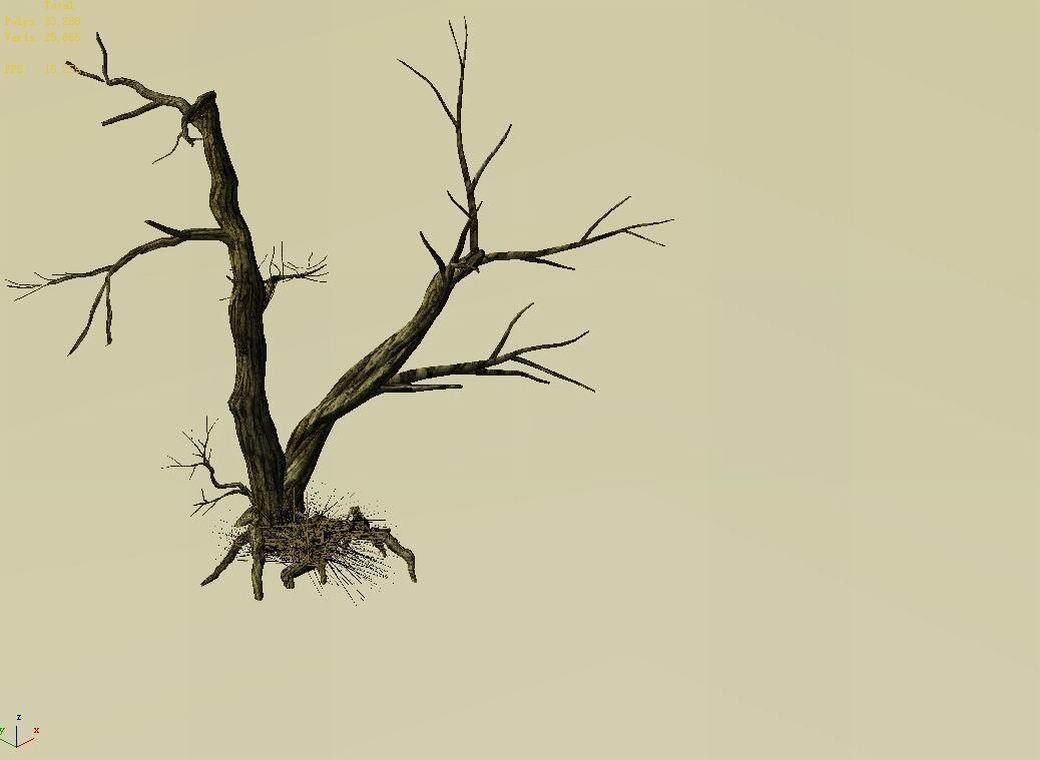 Explore the mountains - dead wood 03 3D model_3