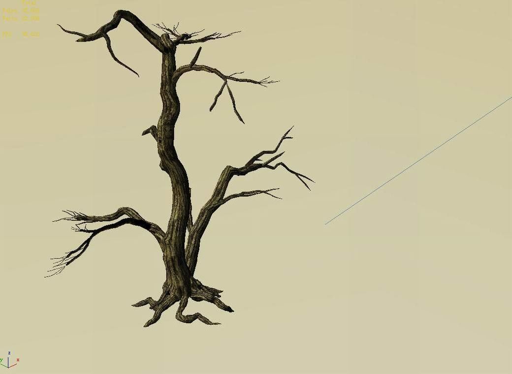 Explore the mountains - dead wood 04 3D model_3