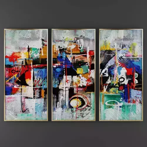 Art59 abstract painting wall art