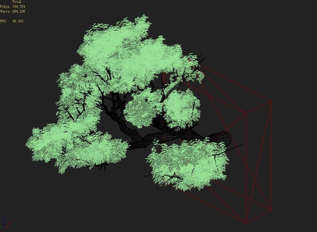 Explore the mountains - Cliff - Tree 02 3D model_3