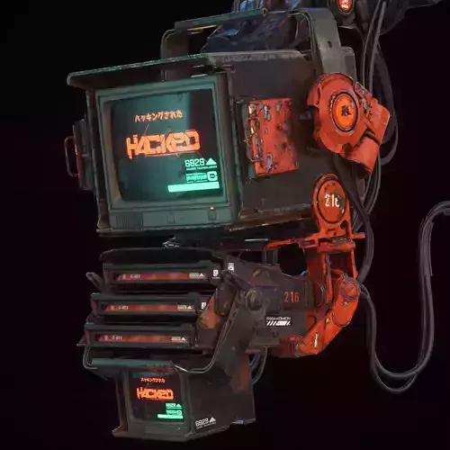 Cyberpunk Hacker Terminal V2