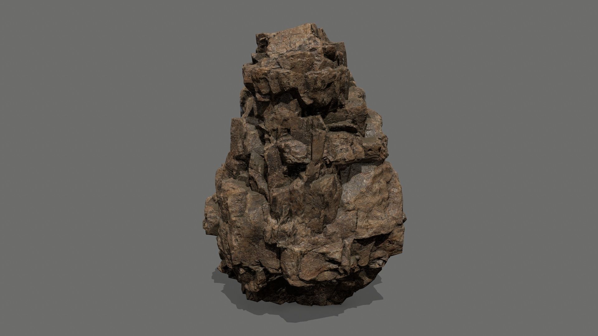 desert rock Low-poly 3D model_31