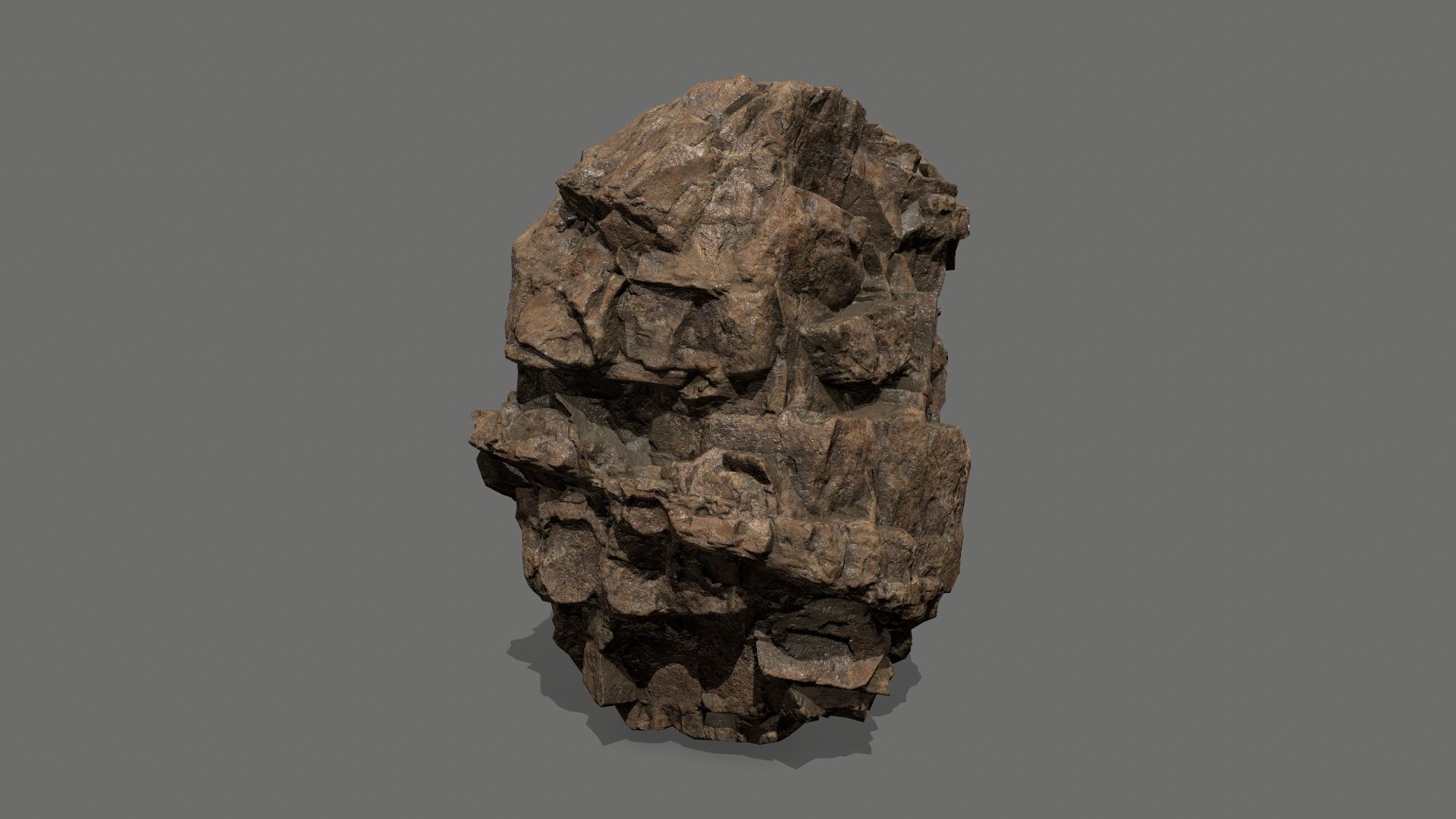 desert rock Low-poly 3D model_29