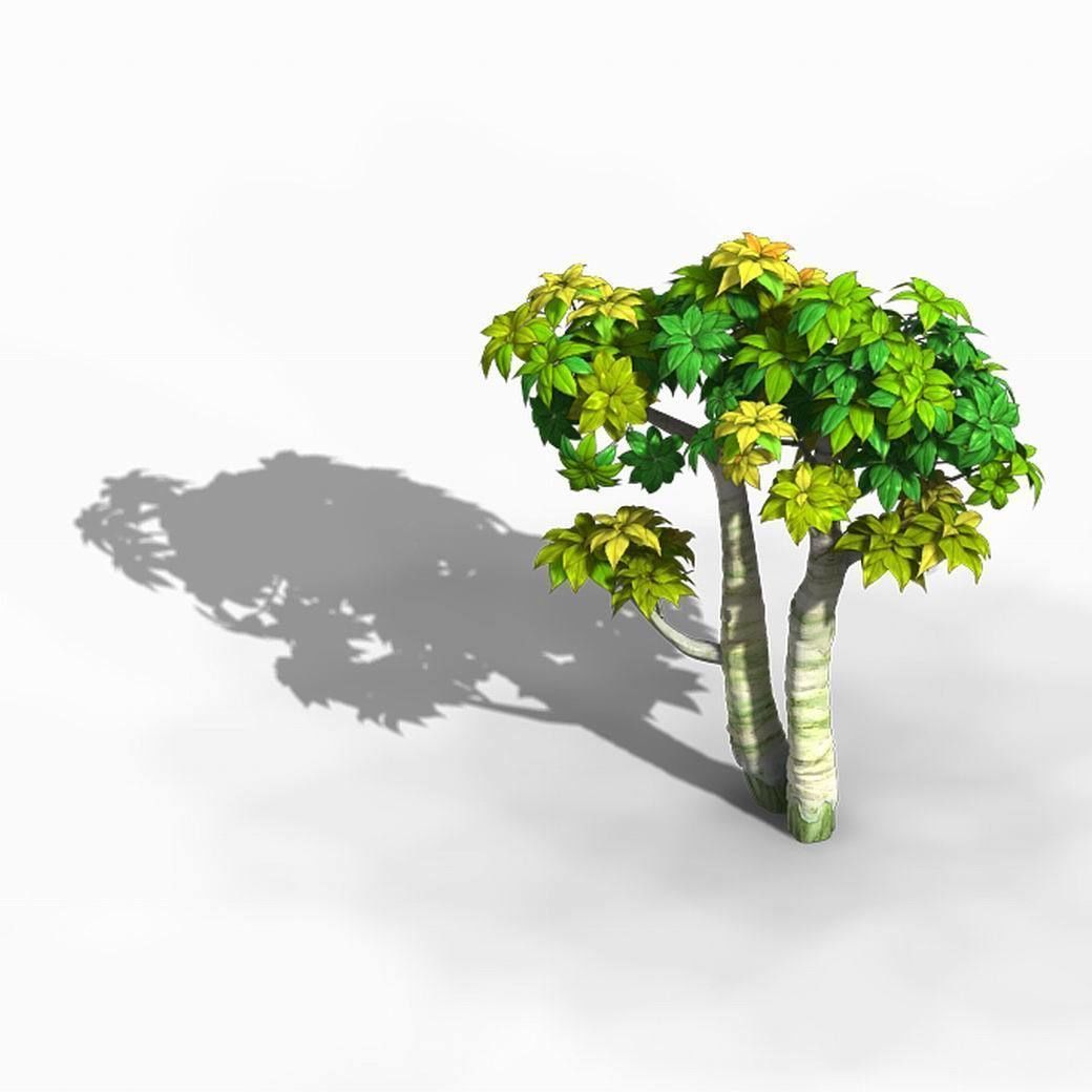 Tian Yin Temple - Plant 02 3D model_4