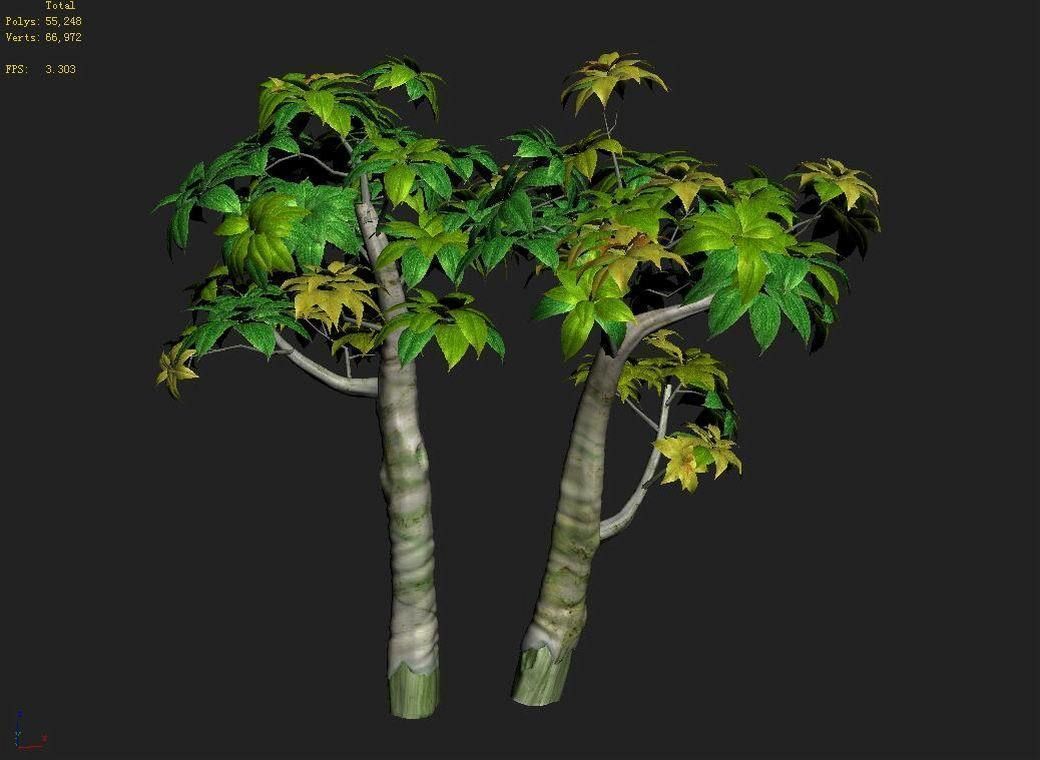 Tian Yin Temple - Plant 02 3D model_9