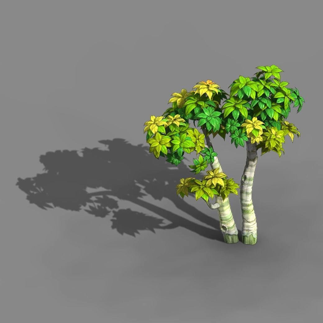 Tian Yin Temple - Plant 02 3D model_2