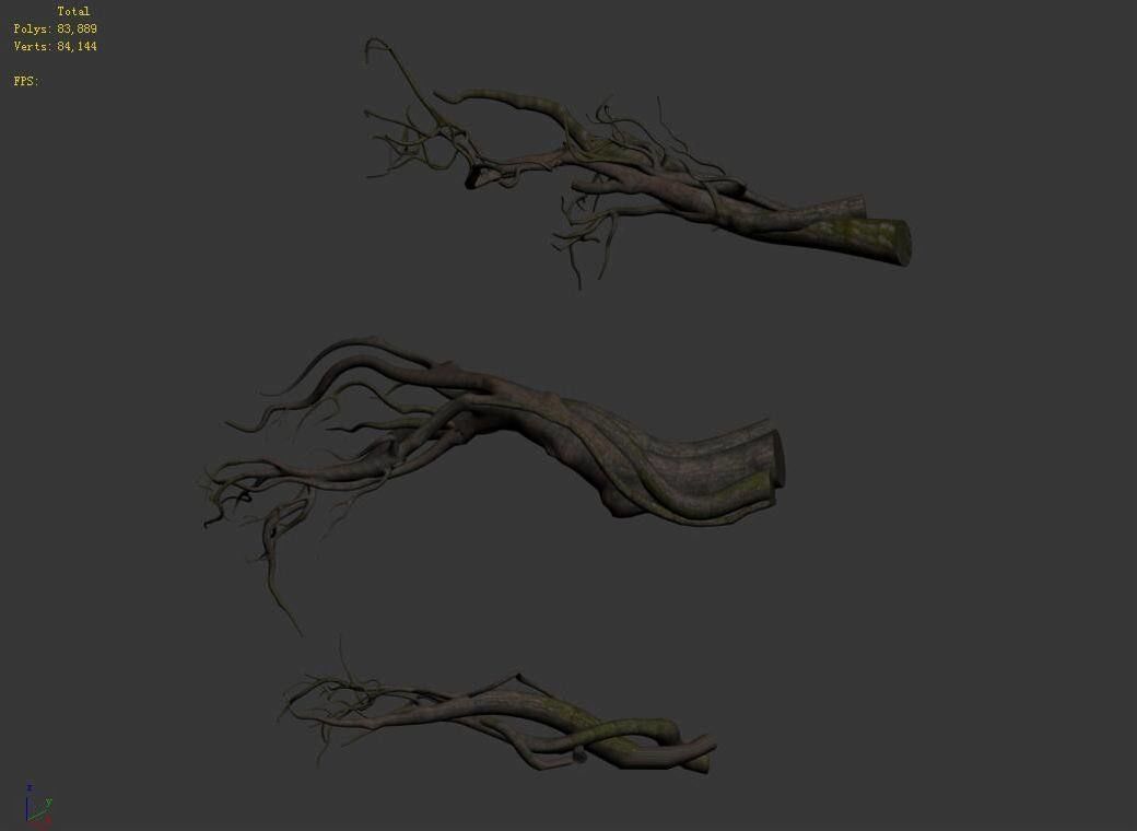 Tongtianhe - plants - climbing vine 3D model_4