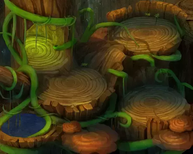 Once upon a time - giant wood 01