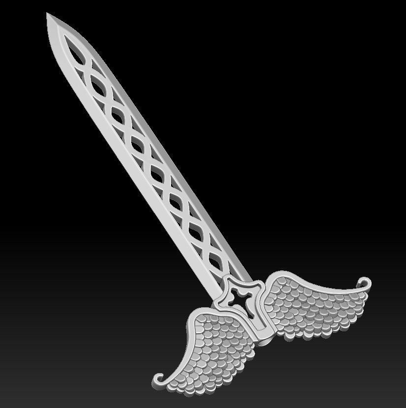 Sword scepter 3d print Free 3D print model_4