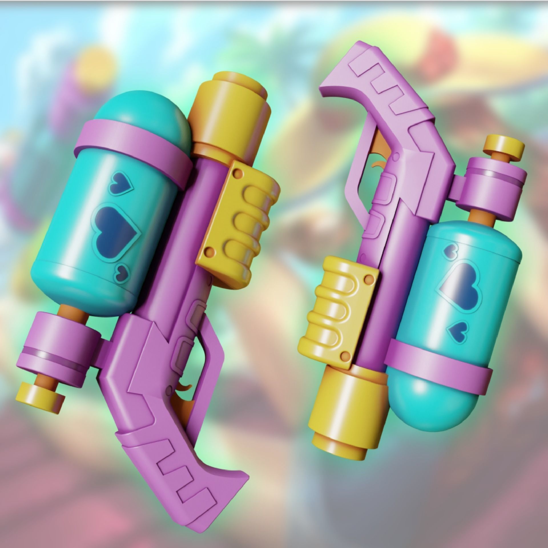 miss fortune pool party  3D print model_7